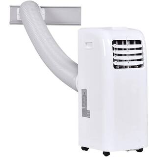 Gymax 8000 BTU(DOE) Portable Air Conditioner Cooling Fan Dehumidifier 8000BTU with Remote Control White GYM07549