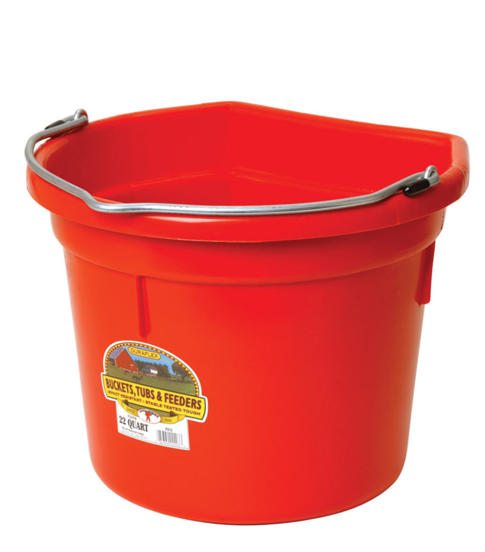 PAIL FLAT-BACK PLAS 22QT