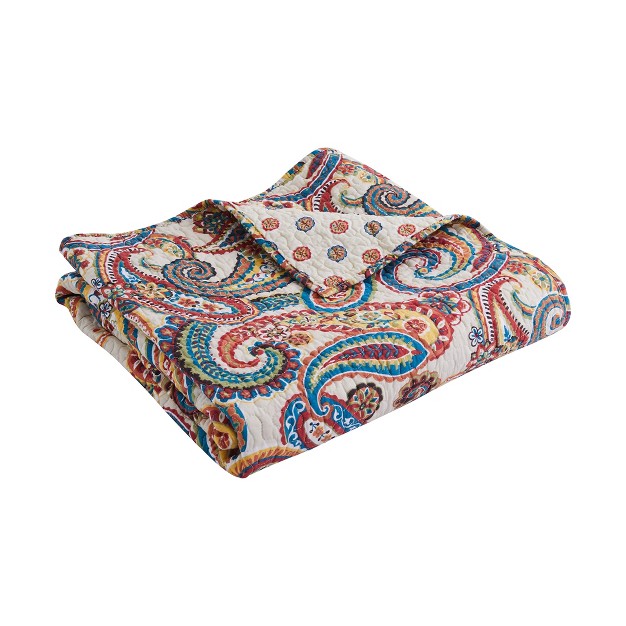 Alyssa Paisley Quilted Throw Levtex Home