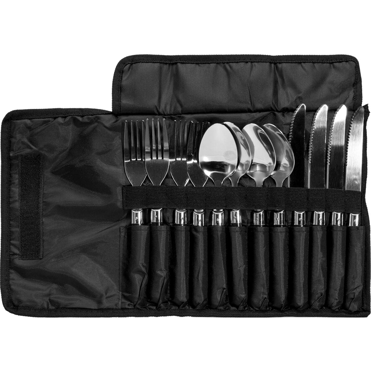 Coleman 12 piece stainless steel camping utensil set