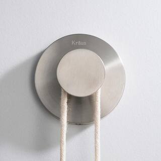 KRAUS Elie Bathroom Robe and Towel Hook in Brushed Nickel KEA-18801BN