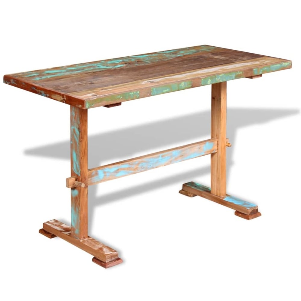 vidaXL Pedestal Dining Table Solid Reclaimed Wood 47.2\