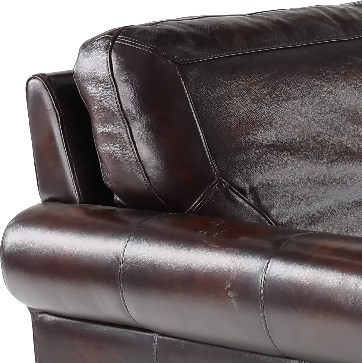 Hampton Brown Leather Sofa