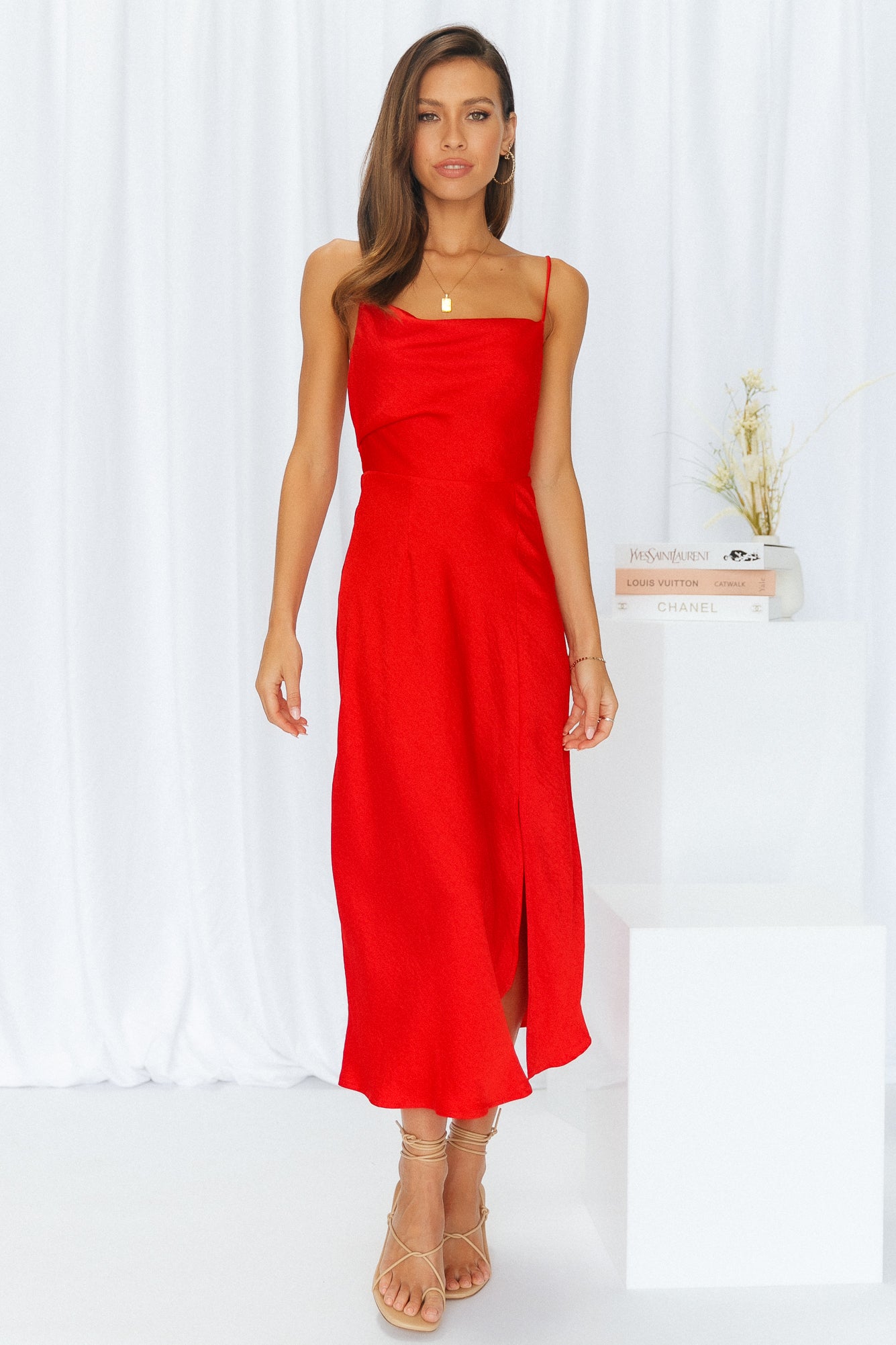 Family Secret Maxi Dress Red