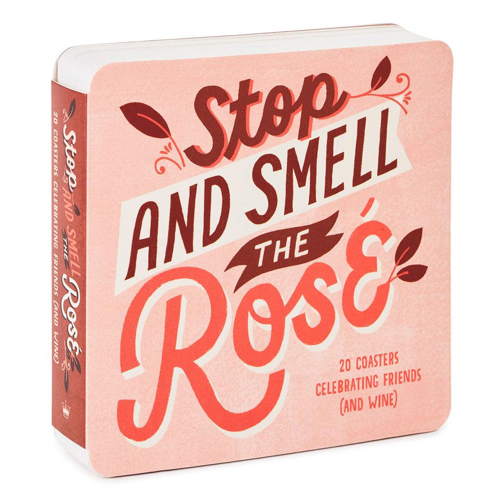 Hallmark  Stop and Smell the Rosé 20 Coasters Celebrating Friends (And Wine) Book