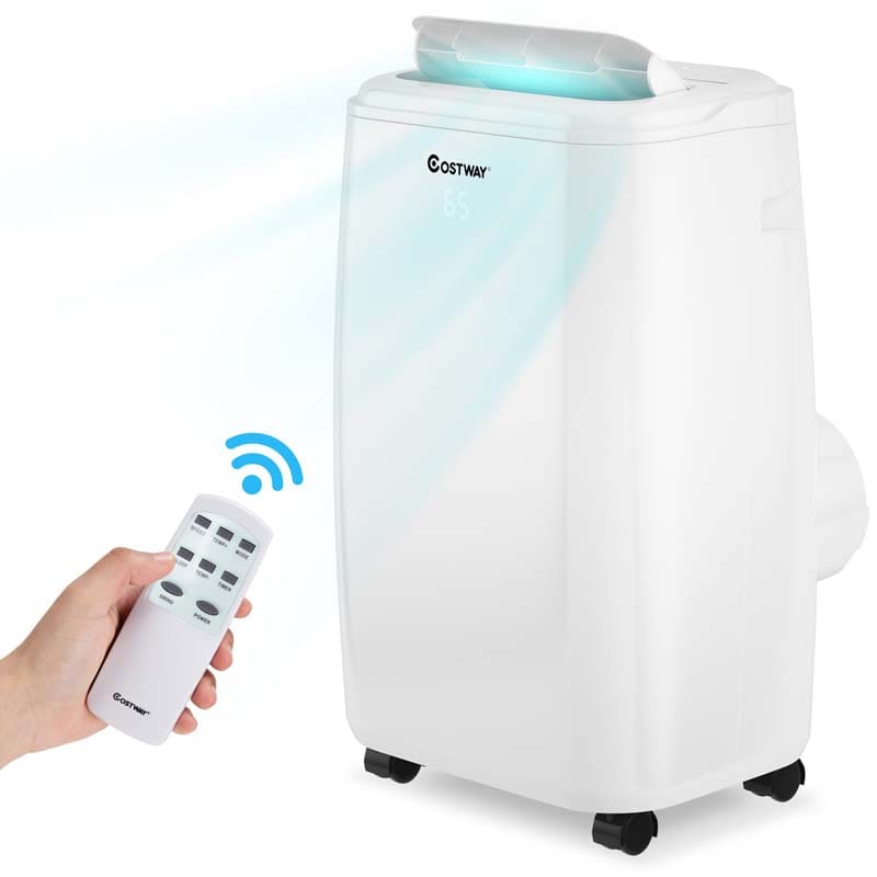 12000 BTU 3-in-1 Portable Air Conditioner Air Cooler Fan Dehumidifier with Remote Control, 3 Speeds & Sleep Mode