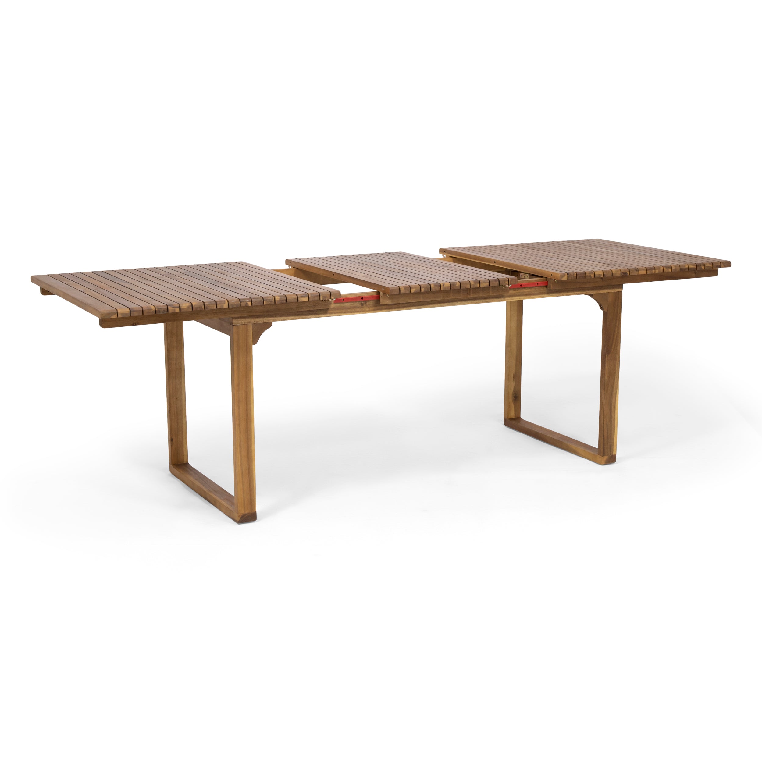 Yilia Outdoor Expandable Acacia Wood Dining Table