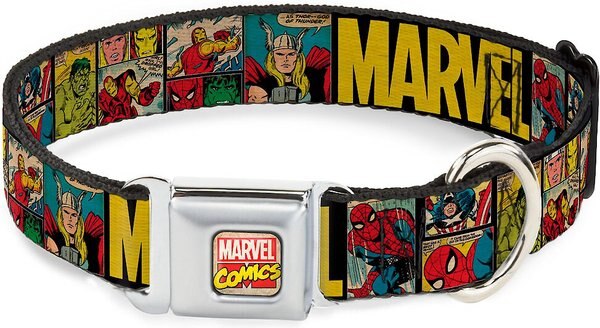 Buckle-Down Marvel Comics Polyester Dog Collar