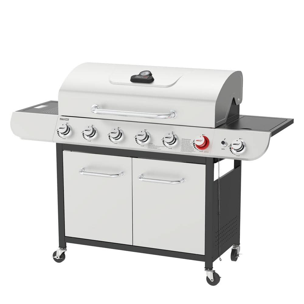 Royal Gourmet 6-Burner BBQ Liquid Propane Gas Grill with Sear and Side Burner SG6002R