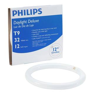 Philips 32-Watt 12 in. T9 Circline Linear Fluorescent Tube Light Bulb Daylight Deluxe (6500K) (1-Pack) 262600