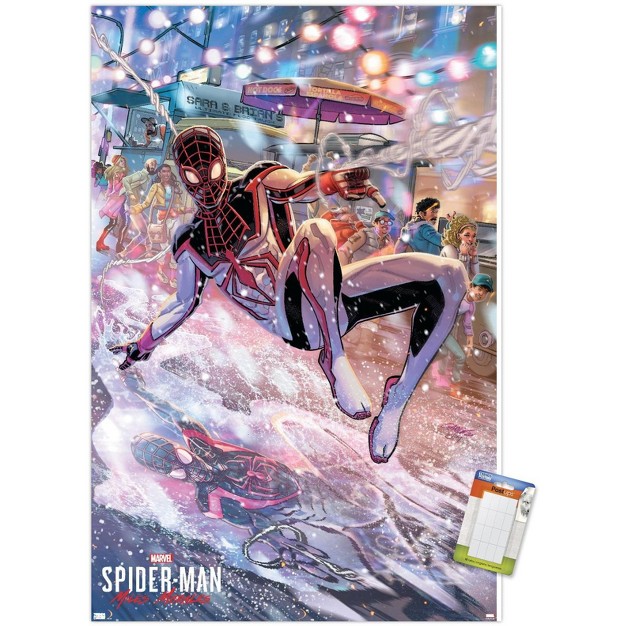 Trends International Marvel Spider man Miles Morales Javier Garron Unframed Wall Poster Prints