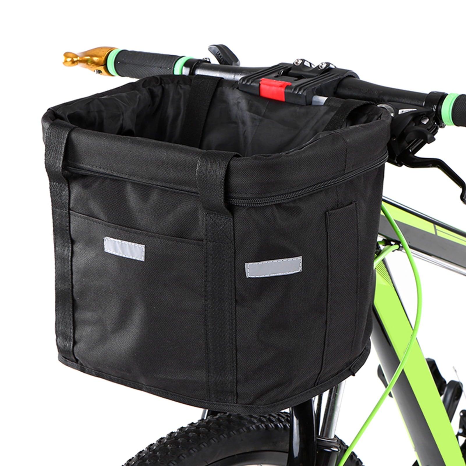 Front Basket Removable Waterproof Bike Handlebar Basket Pet Carrier Frame Bag