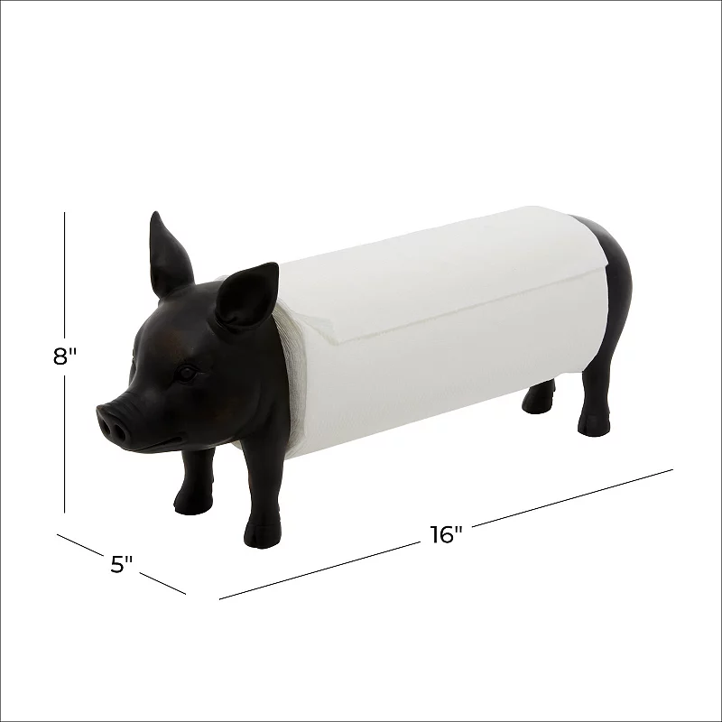 Stella and Eve Pig Paper Towel Holder Table Decor