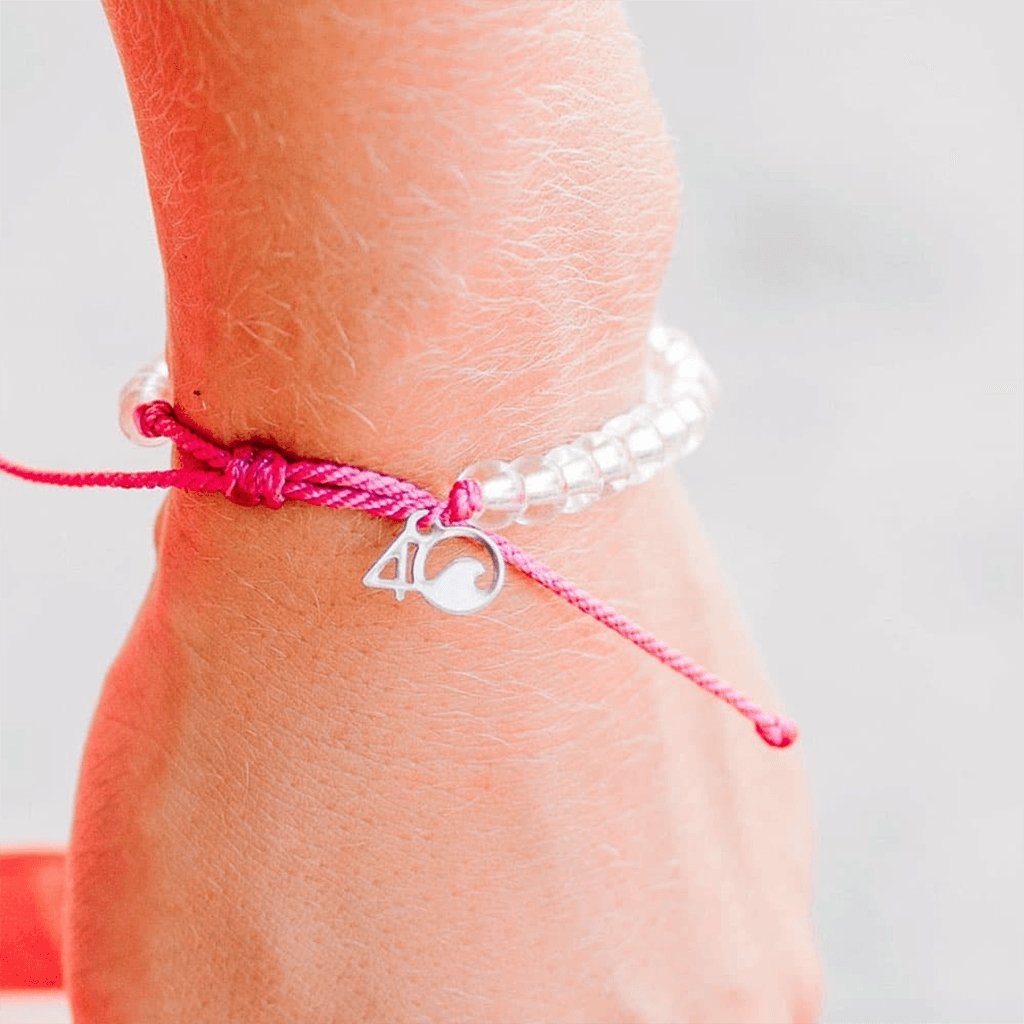 4Ocean  Pink Flamingo Beaded Bracelet