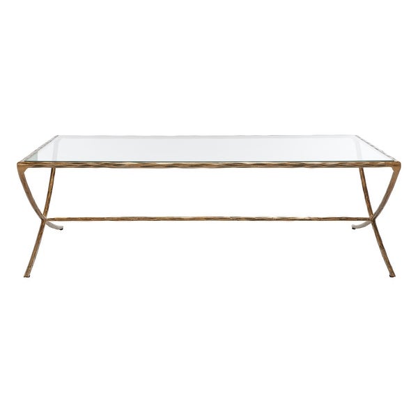 SAFAVIEH Couture Debbie Rectangle Metal Coffee Table - 48 in. W x 28 in. D x 15 in. H