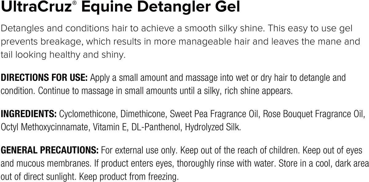 UltraCruz Detangler Horse Gel