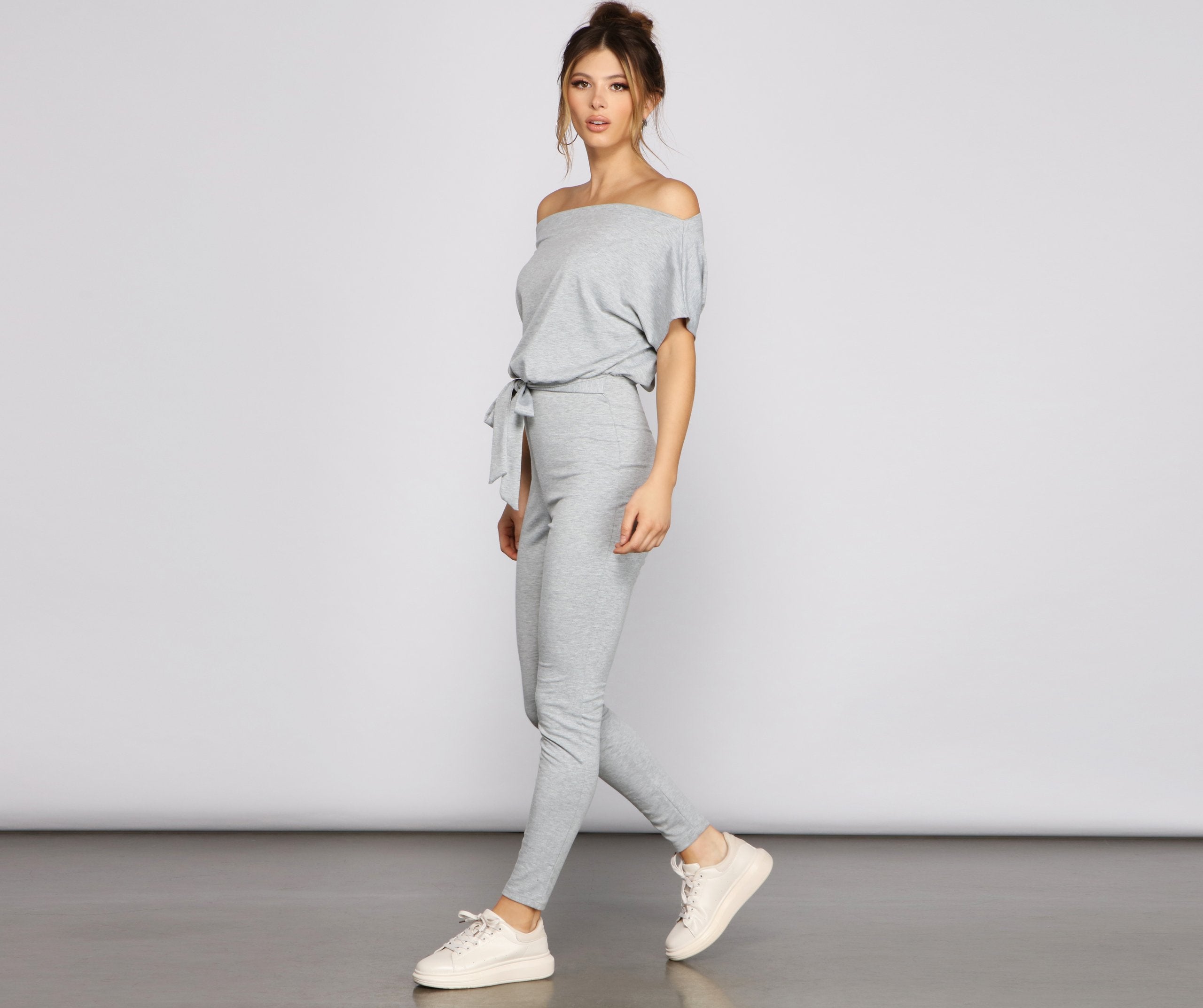 CLEARANCE - Chill Out Boat Neck Catsuit