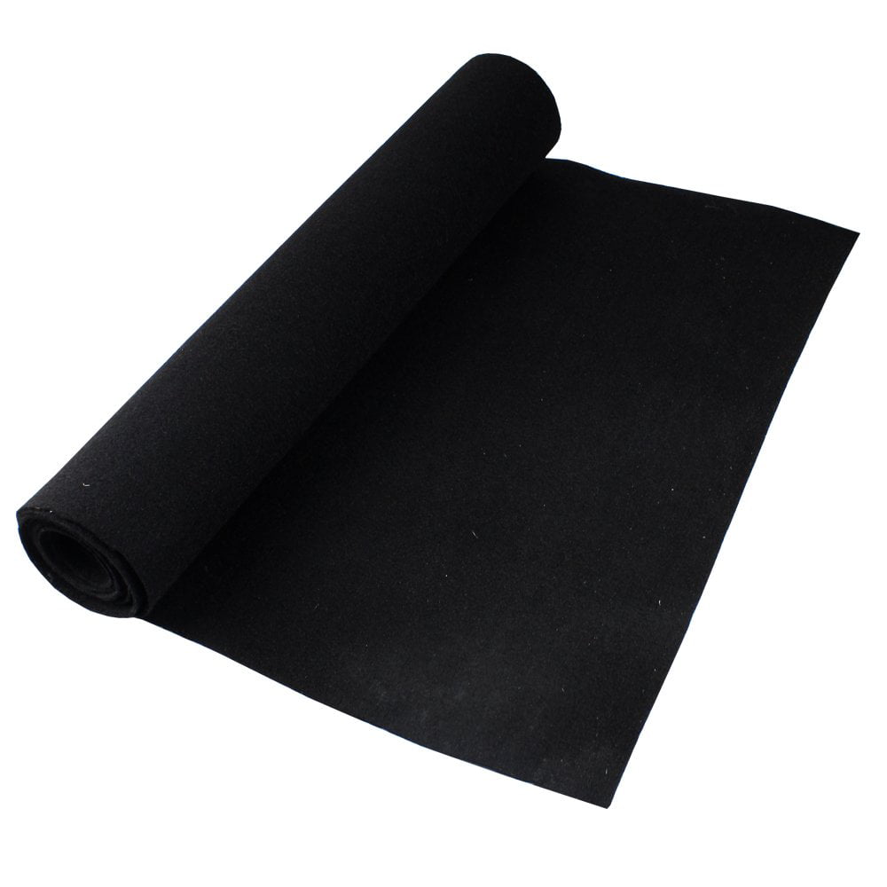 Car Replacement Underfelt Carpet Upholstery Auto Floor Trunk 78inch Wideth (150 in x 78 in， Black)