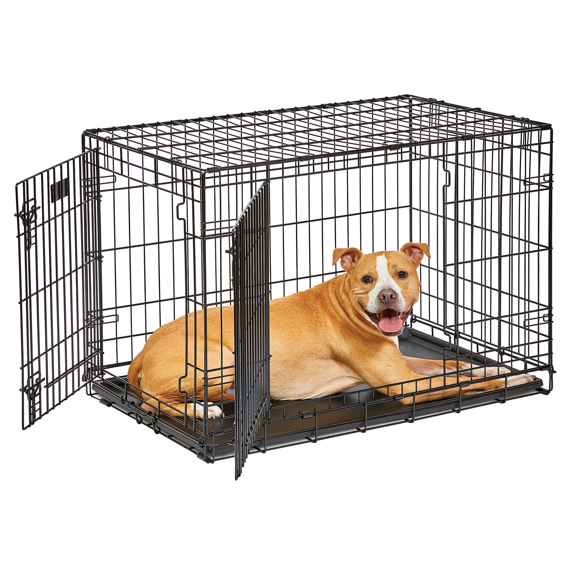 MIDWEST Lifestages Double Door Fold amp; Carry Crate for Dogs， 37