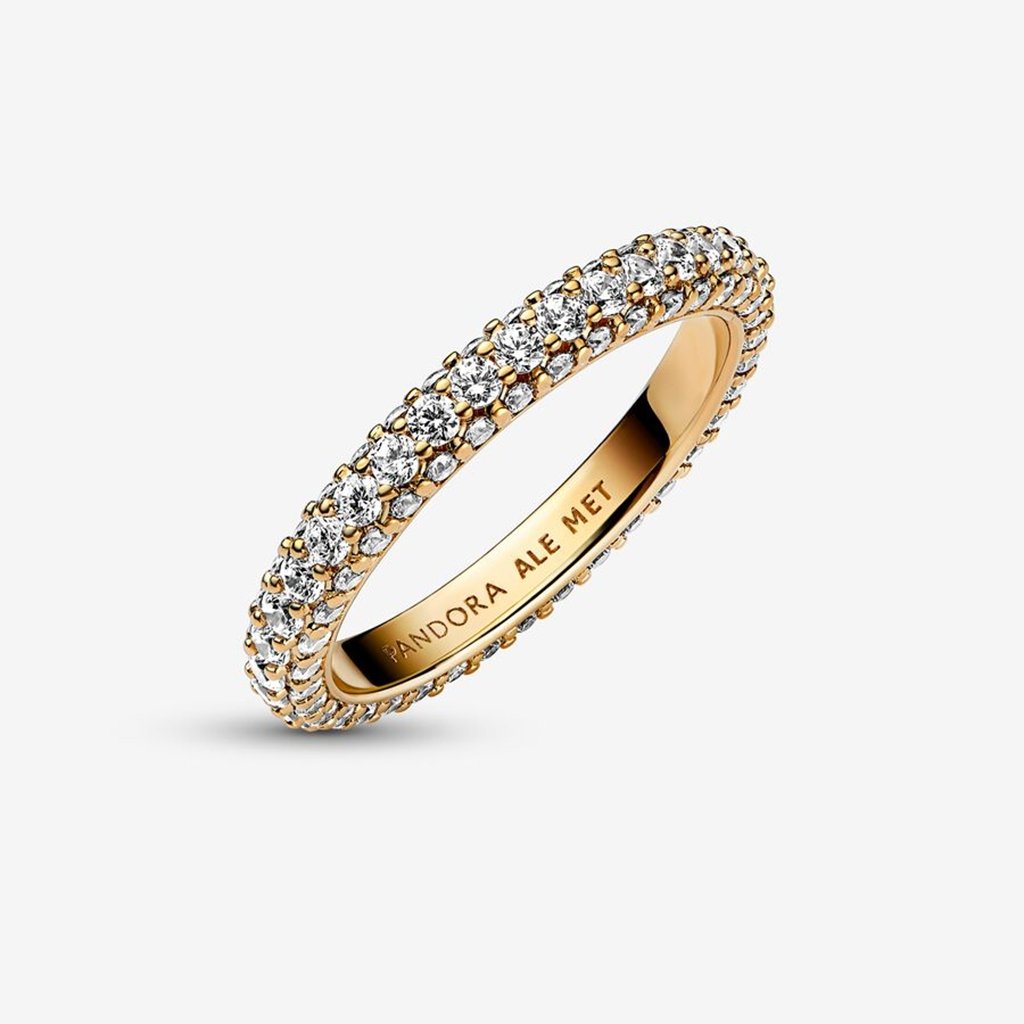 PANDORA  Pandora Timeless Pavé Single-row Ring in Gold Plated