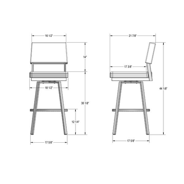 Amisco Avery Swivel Counter and Bar Stool