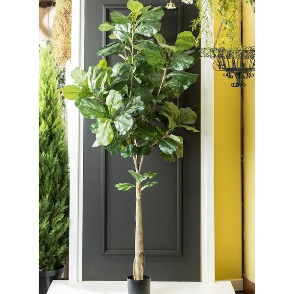 Sullivans Artificial Fiddle Leaf Tree 72H Green