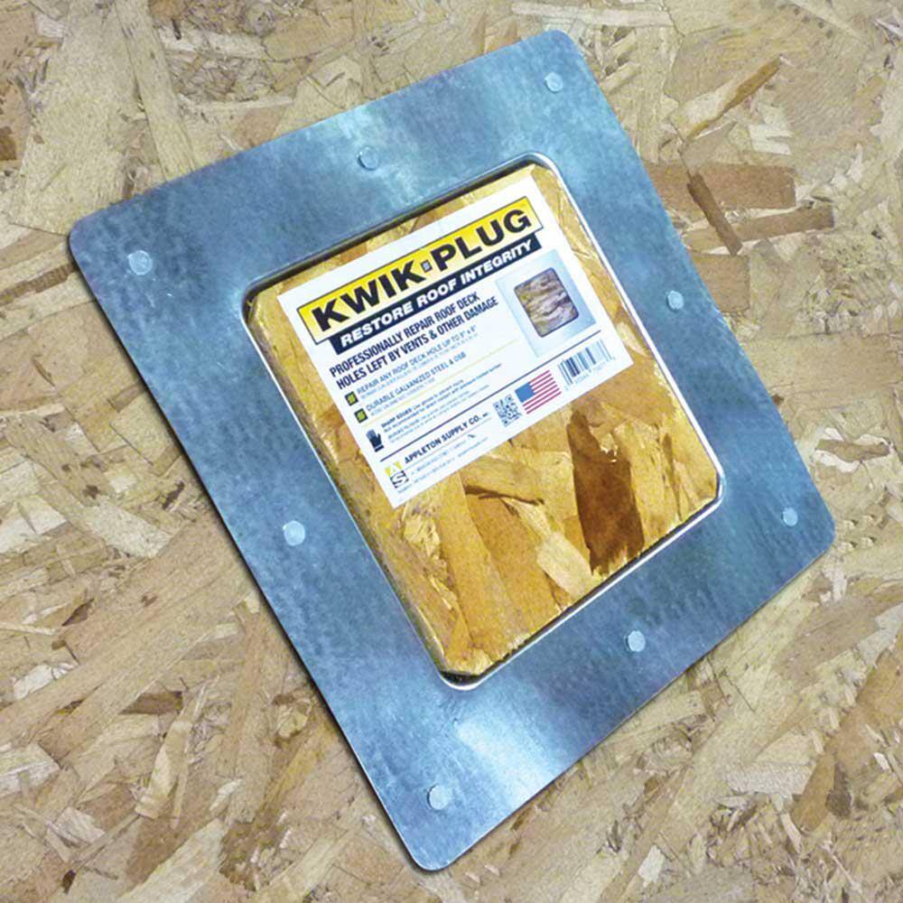 Gibraltar Building Products 12 in. x 12 in. Kwik-Plug Roof Repair Patch (12-Pack) KWIKPLUG12