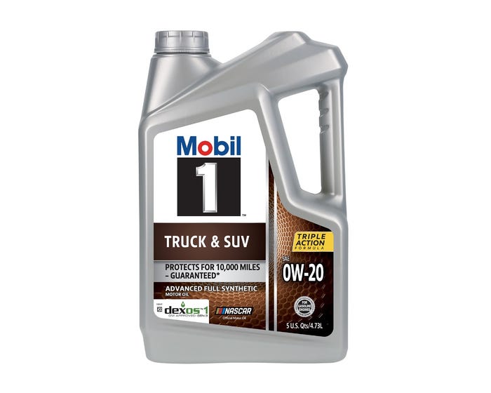 Mobil 1 Truck  SUV Advanced Full Synthetic Motor Oil， 0W-20， 5 Quart - 124593