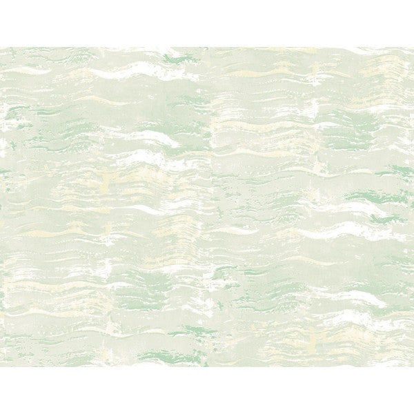 Sample Watercolor Texture Wallpaper in Greens and Ivory from the L'Atelier de Paris Collection