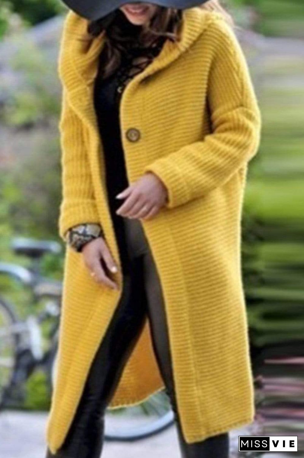 Fashion Cardigan Hooded Long Jacket