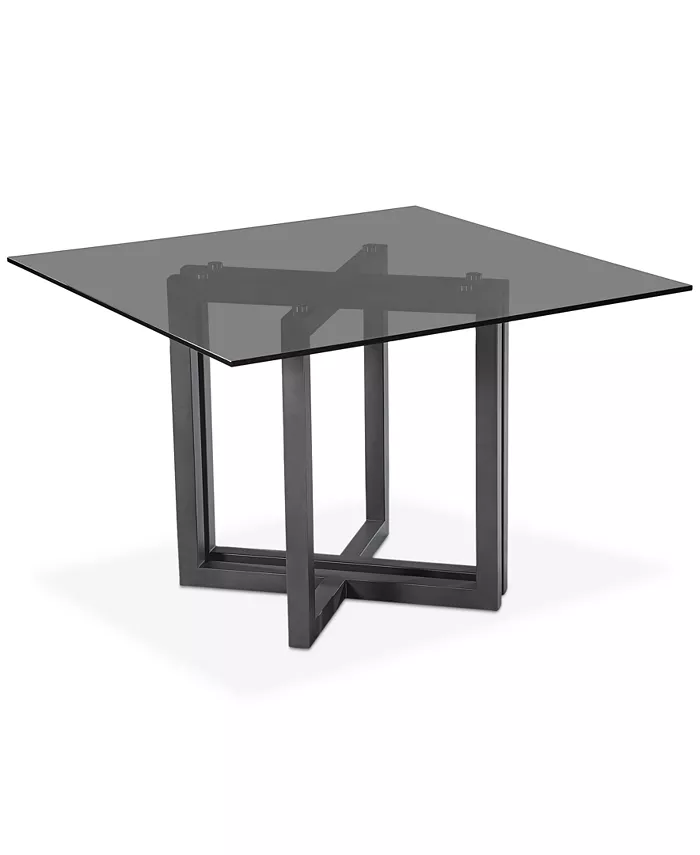 Furniture Emila 48 Square Glass Mix and Match Dining Table