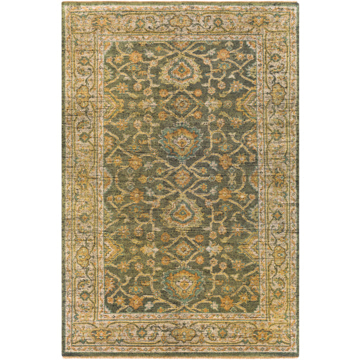 Reign NZ Border Wool Sage Rug