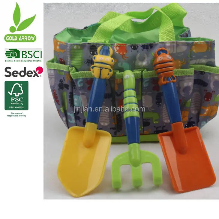 Wholesale mini garden hand tool kids with bag for weeding