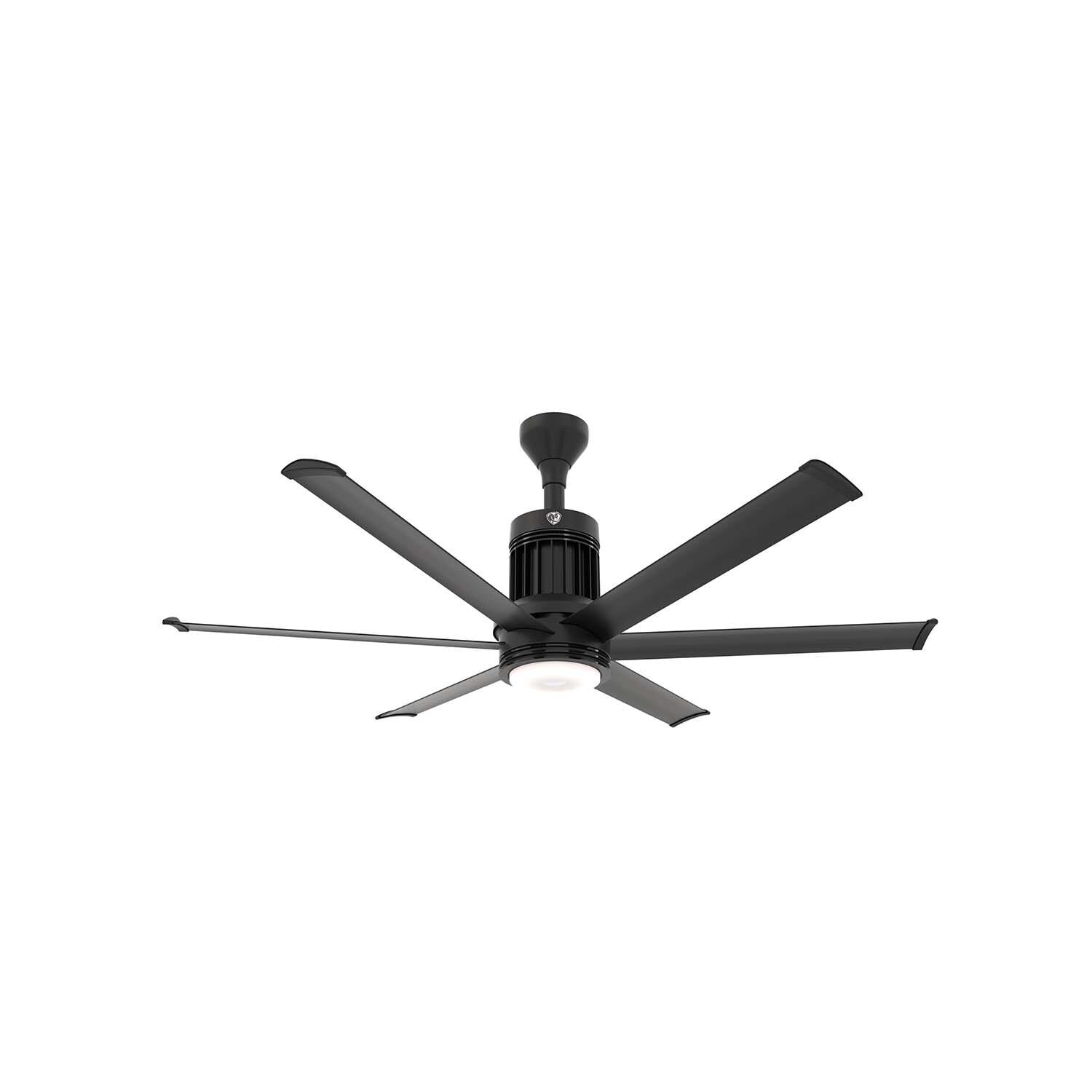 60-Inch i6 Ceiling Fan Universal Mount W/6-Inch Ext Tube and LED Black by Big Ass Fans