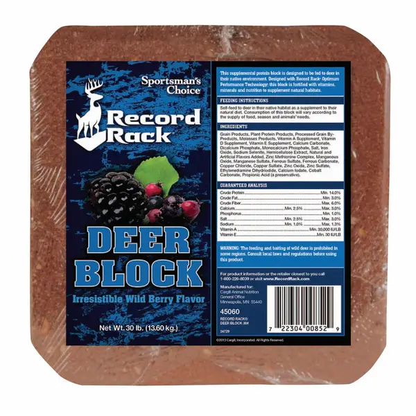 Sportsman's Choice Record Rack Deer Block with Wild Berry Flavor