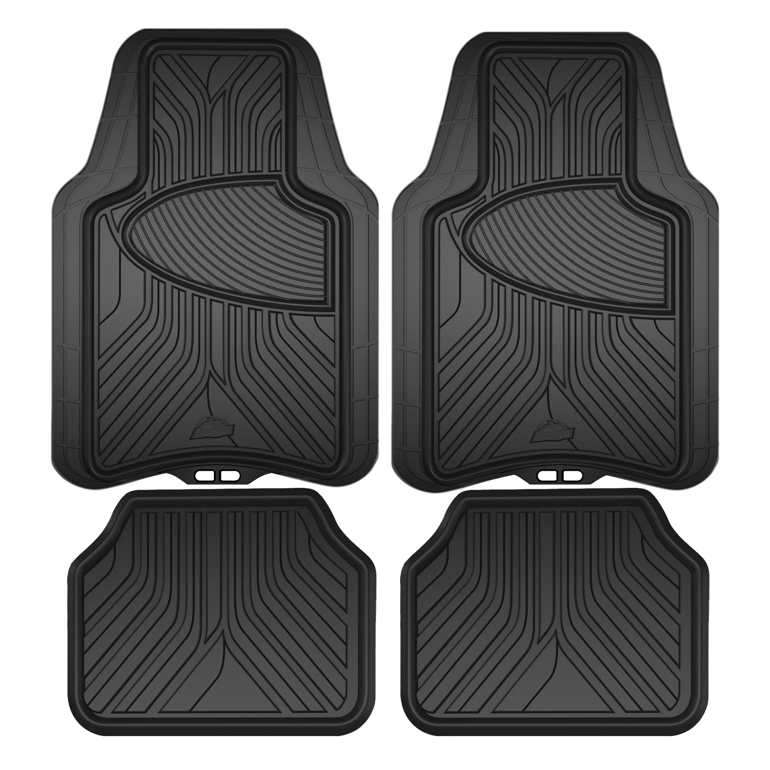 Armor All 4 Piece Rubber All-Season Trim to Fit Floor Mats Black， 78846WDC