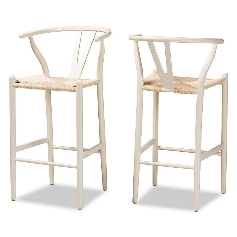 Baxton Studio Paxton Bar Stool 2-piece Set