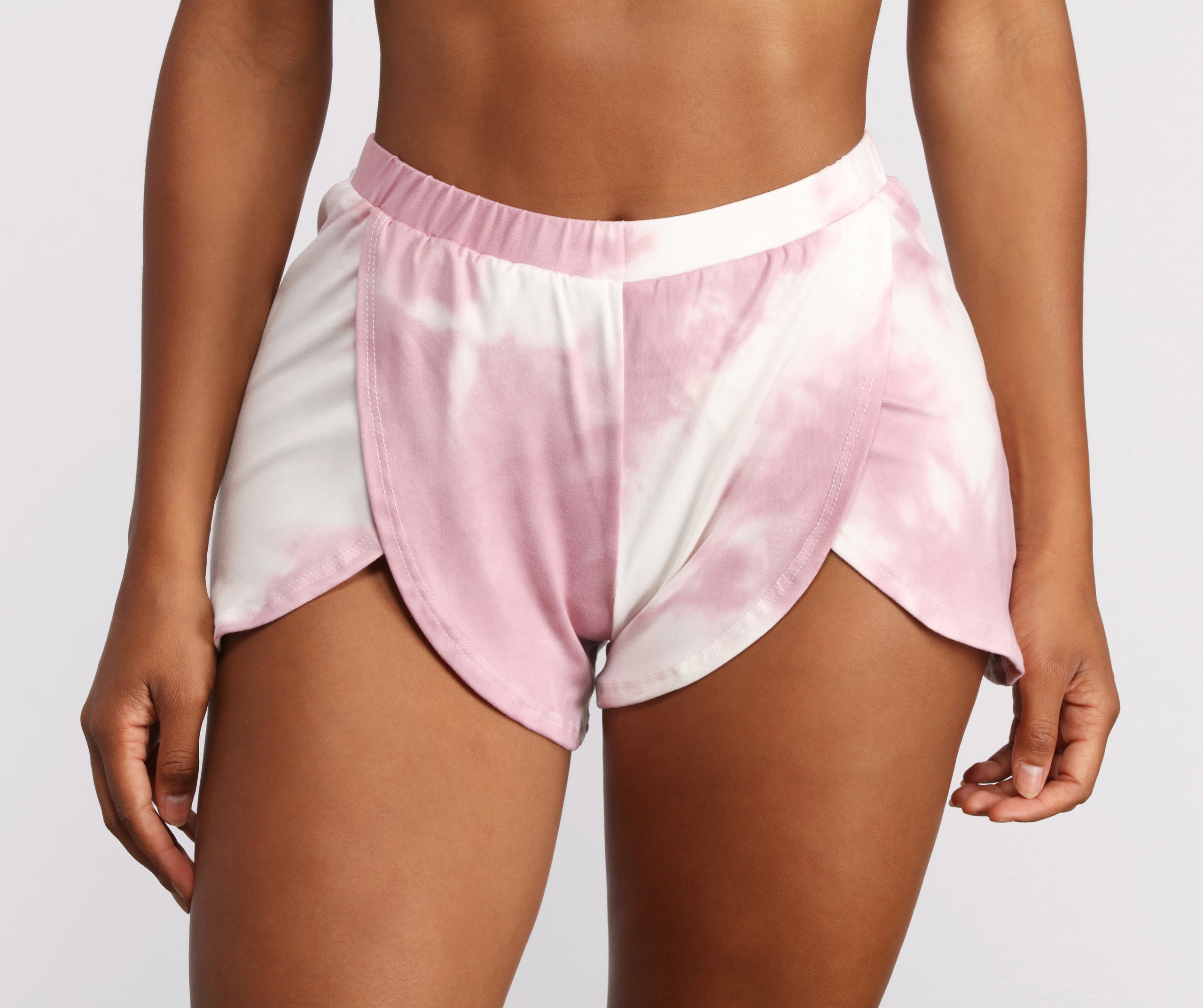 Cloud Dye Tulip Pajama Shorts