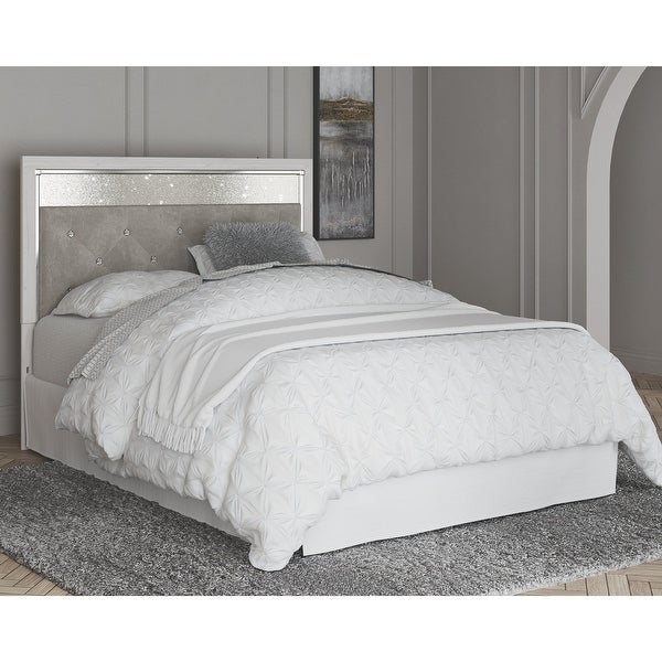 Signature Design by Ashley Altyra White Upholstered Panel Headboard - - 32607467