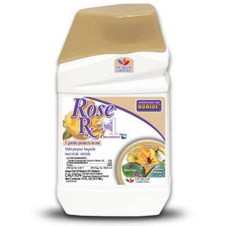 Bonide Rose Rx Multi-Purpose Fungicide Insecticide and Miticide 16 oz. Concentrated Solution for Organic Gardening 917