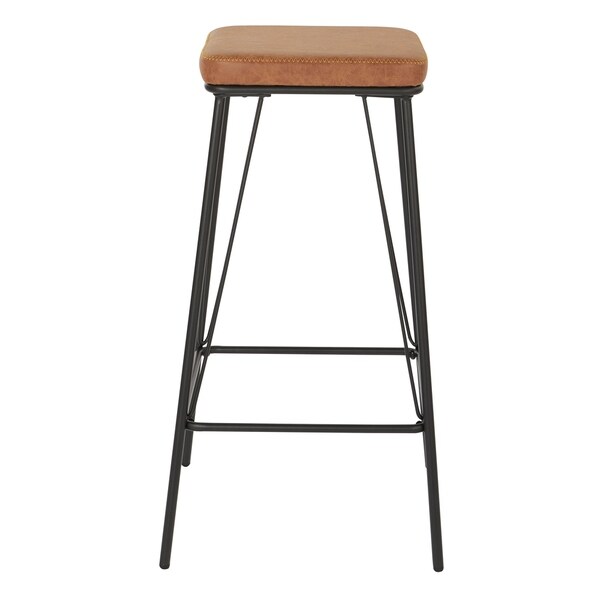 Strick and Bolton Eliane 30-inch Barstool with Gunmetal Base (Set of 2)