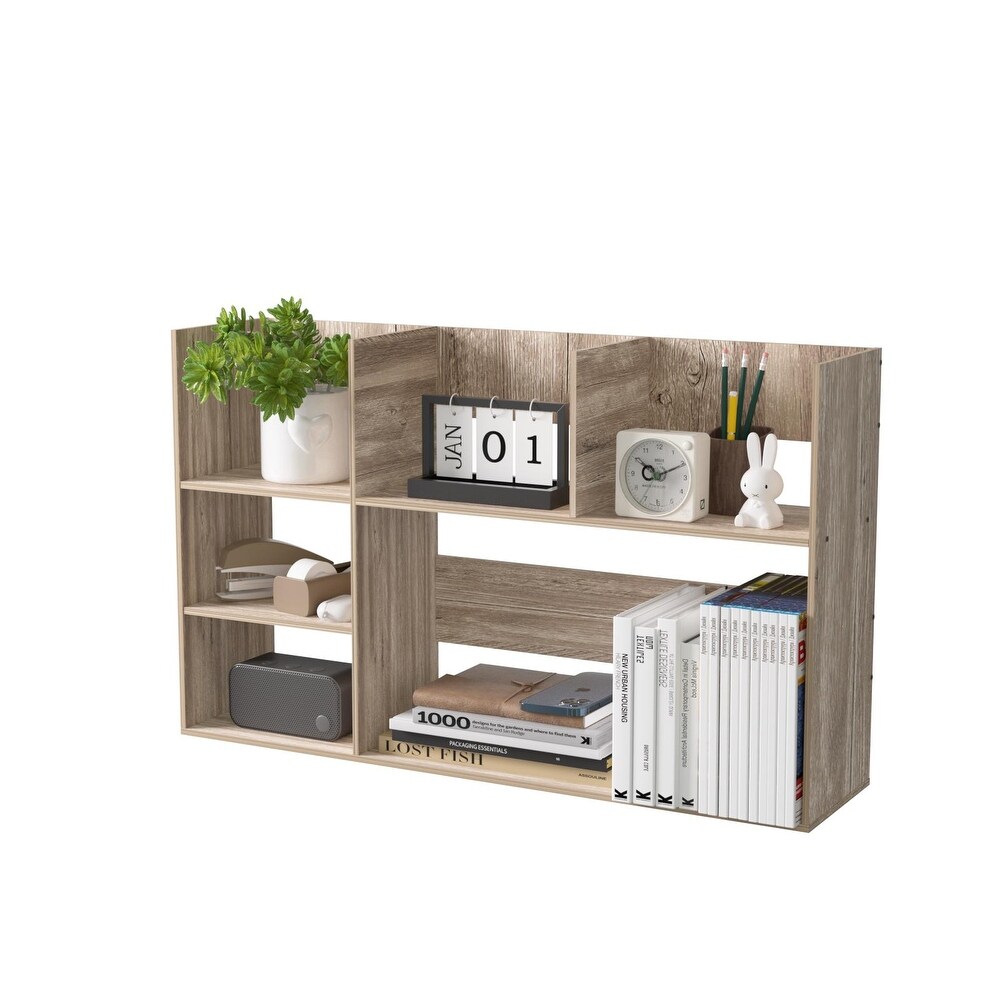 Multi Unit Desk Organizer Storage Rack Book Shelf for Office Home and Bathroom