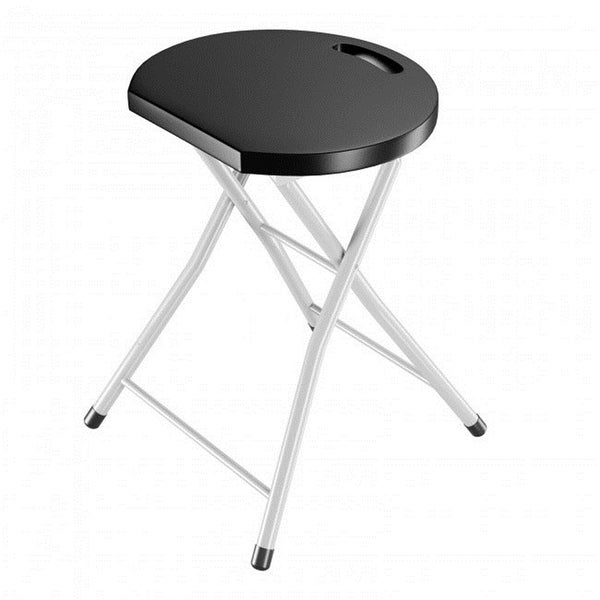 Portable Folding Stools with 330lbs Capacity， Sturdy Frame Bar Stools