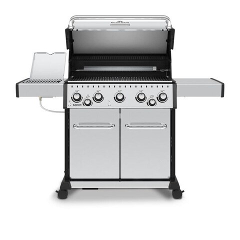 Broil King Baron S 590 Pro IR 5-Burner Propane Gas Grill With Rotisserie and Sear Station