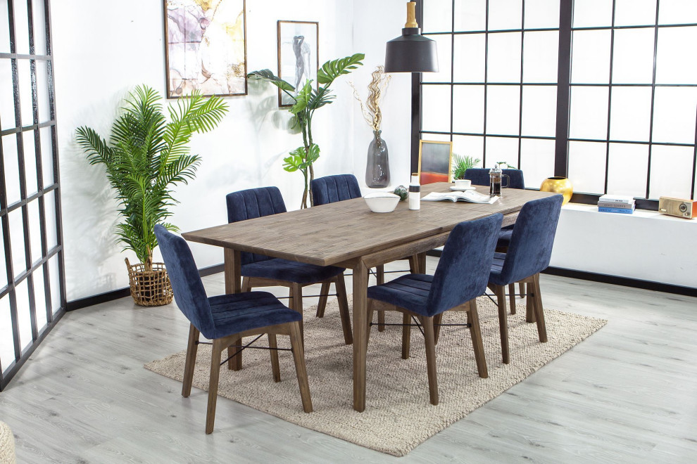 West Dining Chair  Set of 2  Navy   Midcentury   Dining Chairs   by LH Imports  Houzz