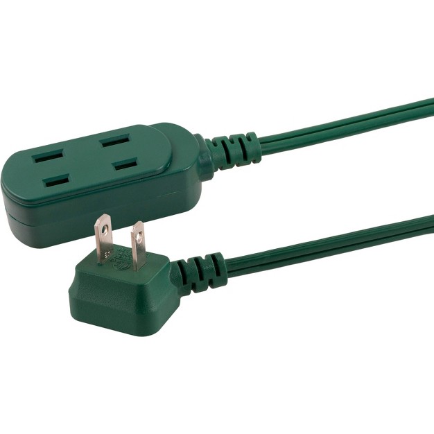 Philips 15 x27 3 outlet Polarized Extension Cord Indoor Green