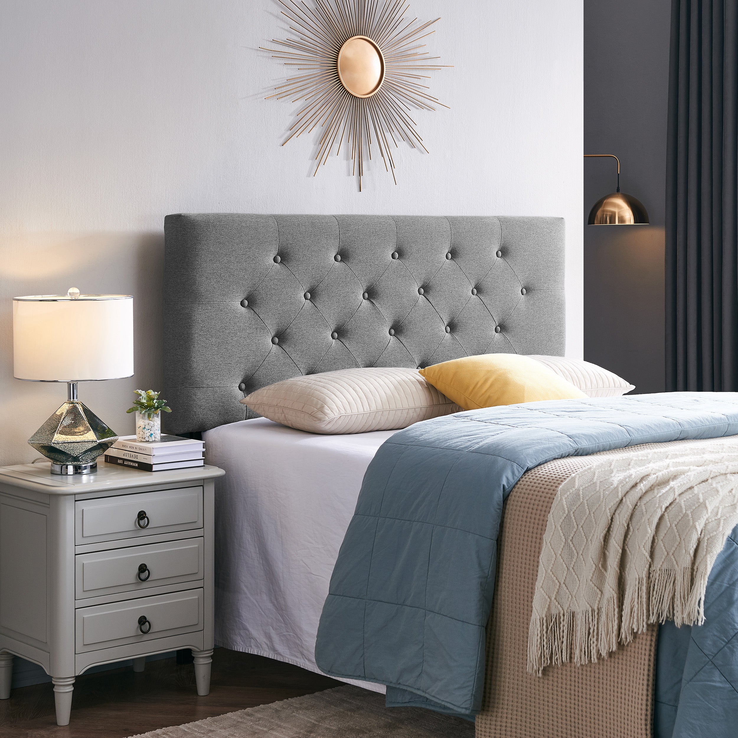 Dawn Contemporary Upholstered Queen/Full Headboard