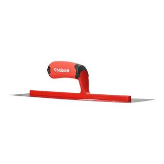 Goldblatt RED SINCE 1885 16 in. x 4 in. Pro Steel Finishing Trowel G16112