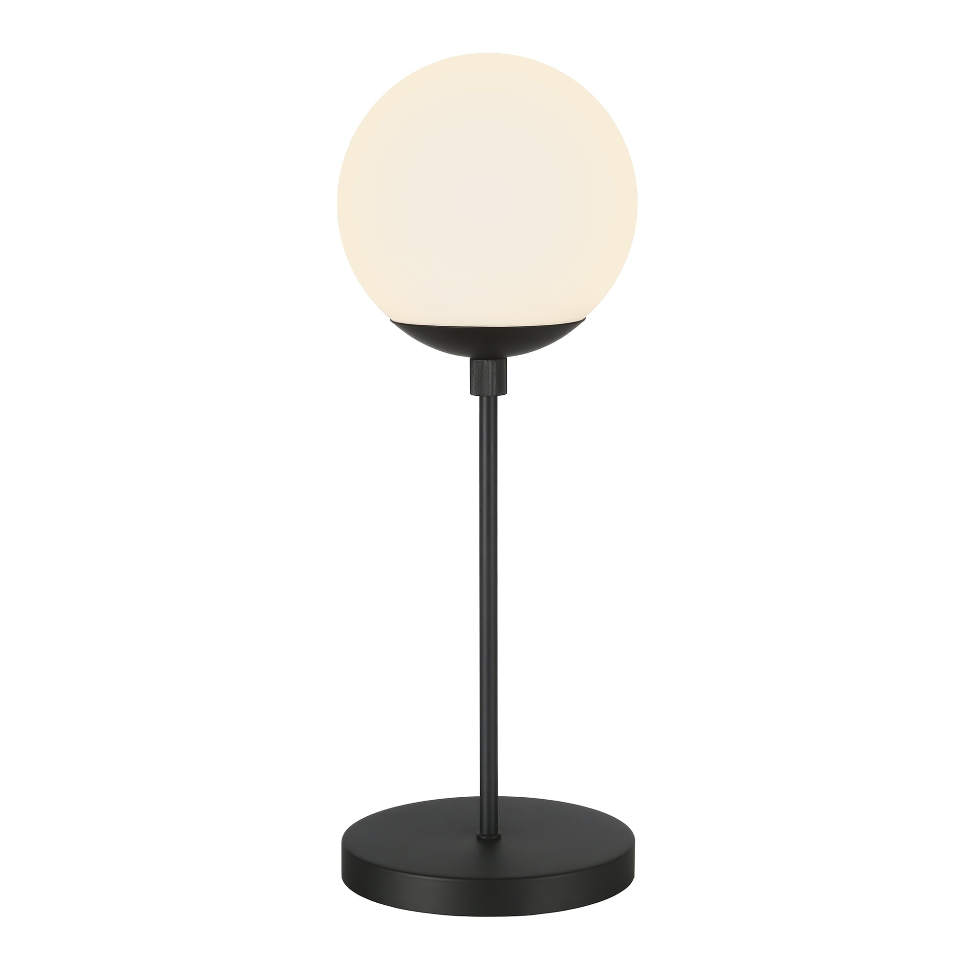 Evelyn&Zoe Contemporary Metal Globe & Stem Table Lamp