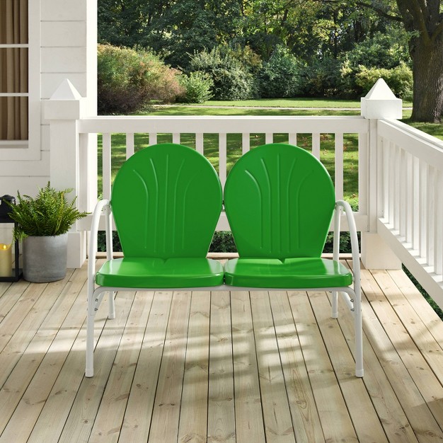 Griffith Outdoor Loveseat Kelly Green Crosley